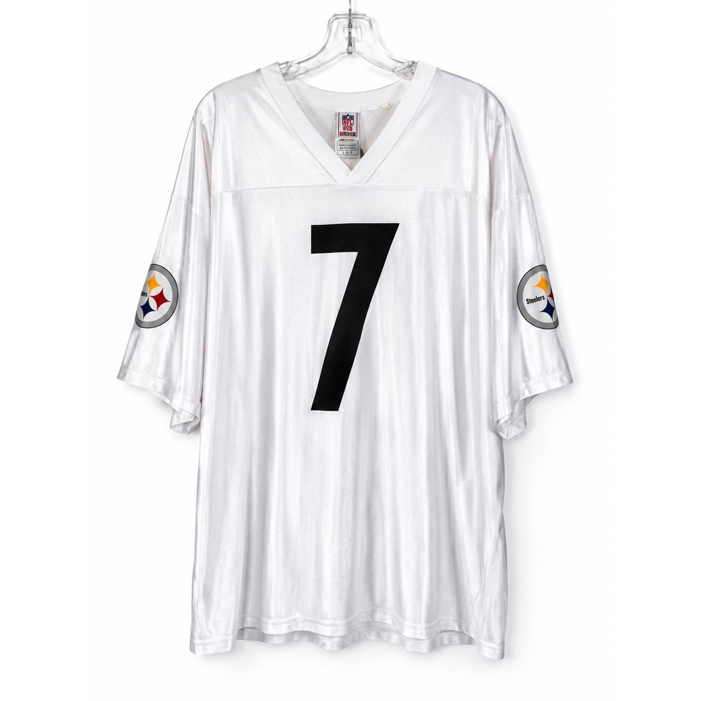 NFL Players Pittsburgh Steelers Ben Roethlisberger 7 Jersey White XL 7042A 08